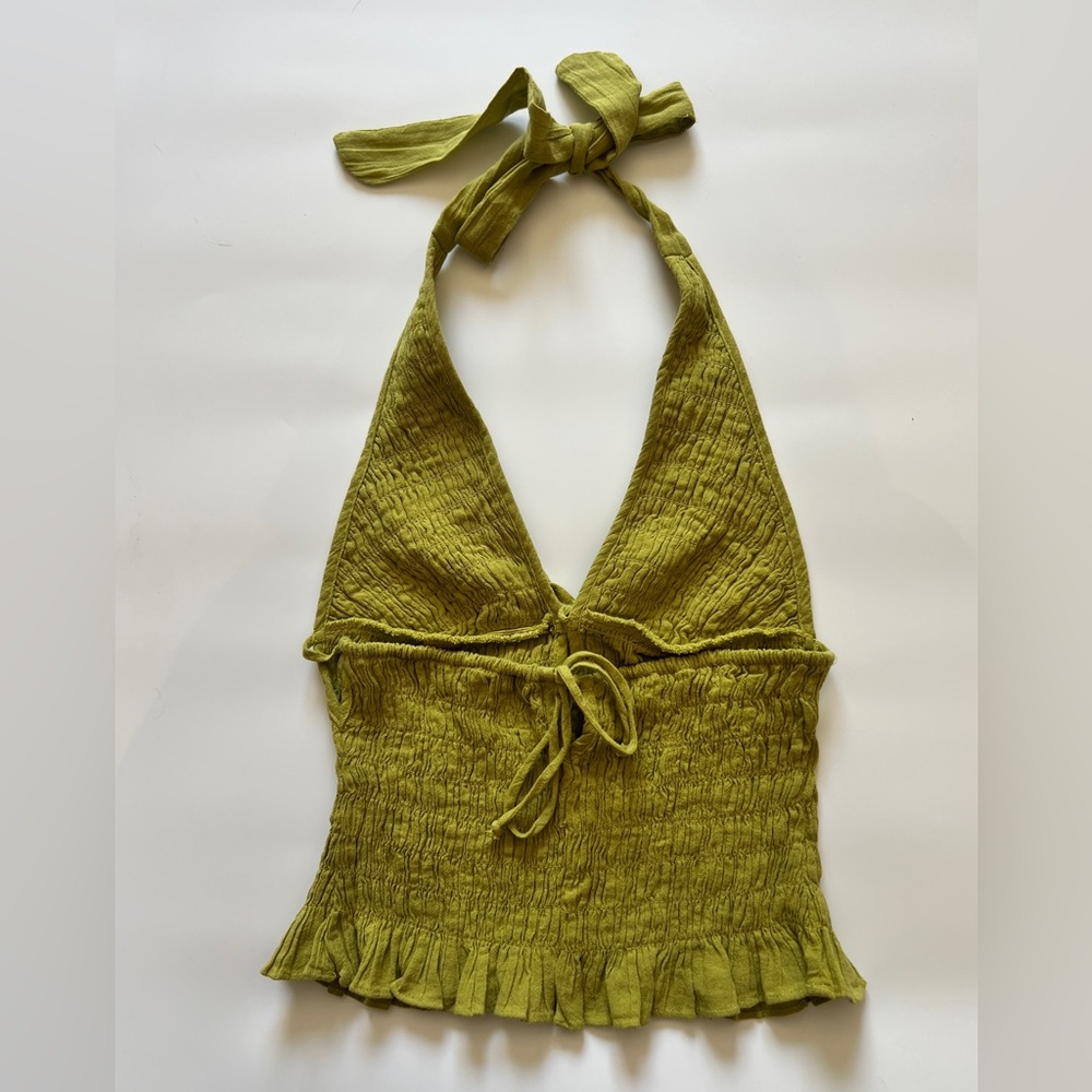 Free People Free-est Green Halter Top - XS - Picture 2 of 8